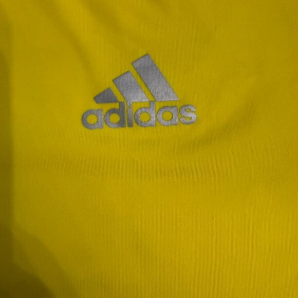 Adidas Yellow & Gray ClimaCool Performance T-Shirt – Size XL - Picture 6 of 11